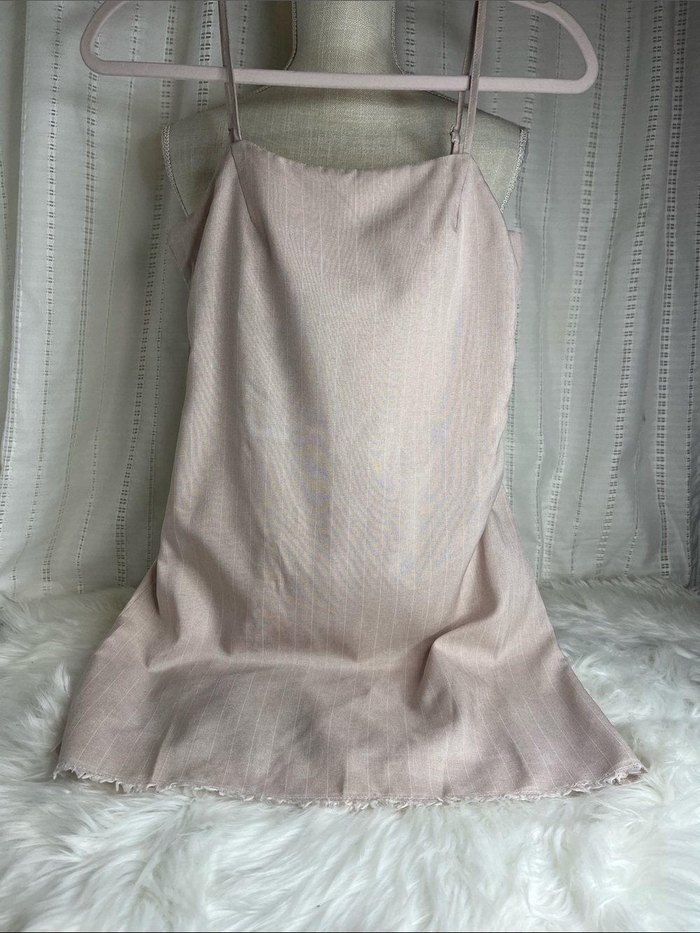 HYFVE Pale Pink Strappy Slip Dress